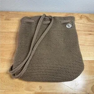 The Sak | Bags | The Sak Brown Knit Crochet Backpack Bag  display picture 3